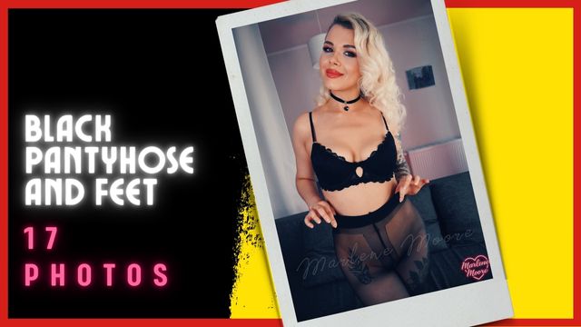 Black Pantyhose And Feet