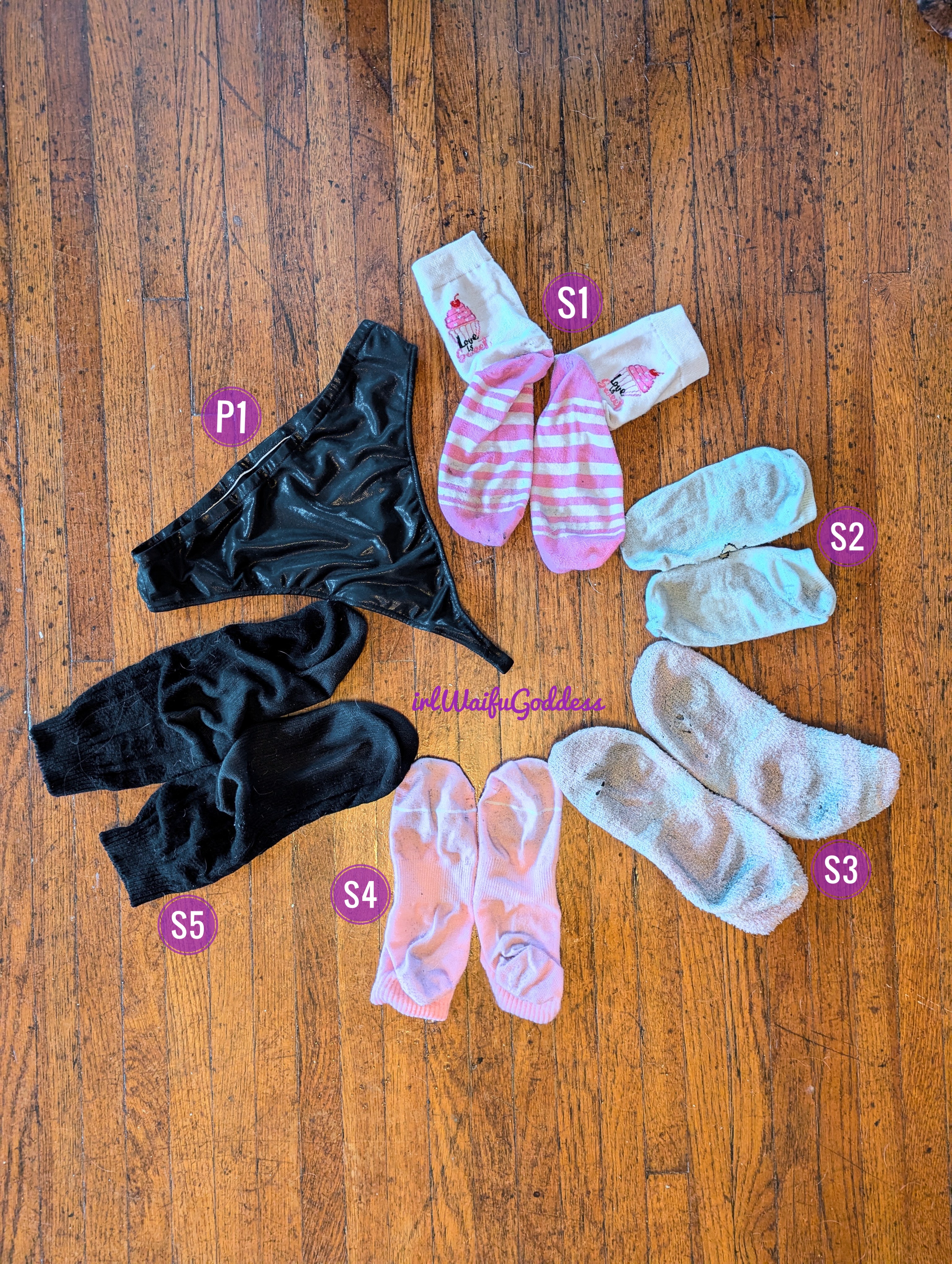 This Week's Dirty Panty + Sock Collection! (Worn February 10-16)