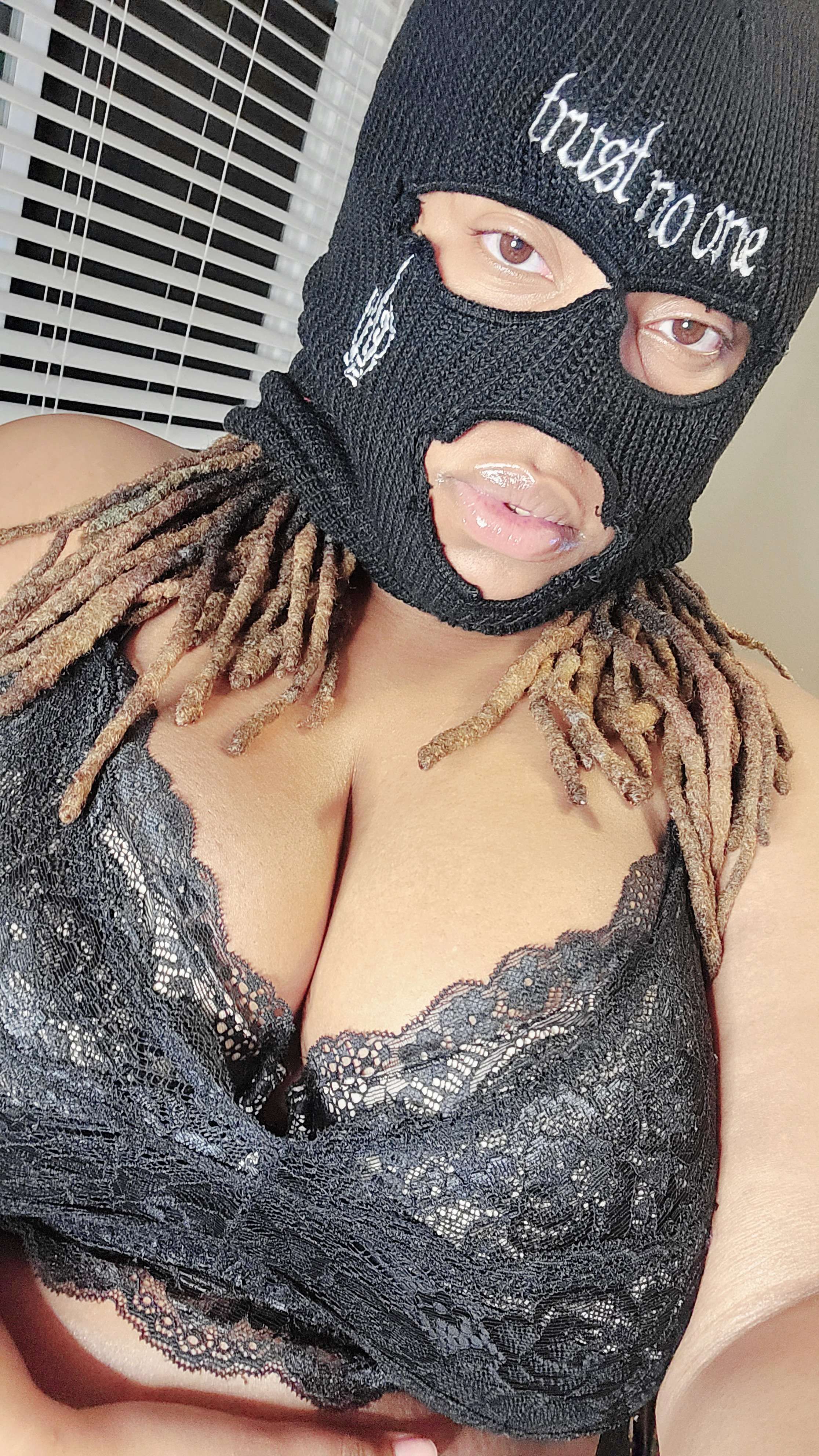 BBW Enigma: Ski Mask Tease & Thong Thrills