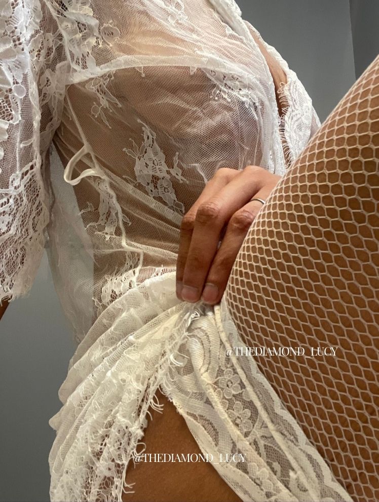 White Lace + Fishnets