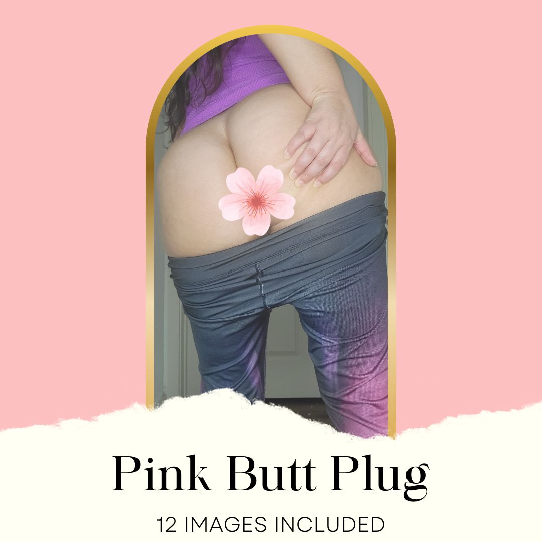 Pink Butt Plug Photo Set