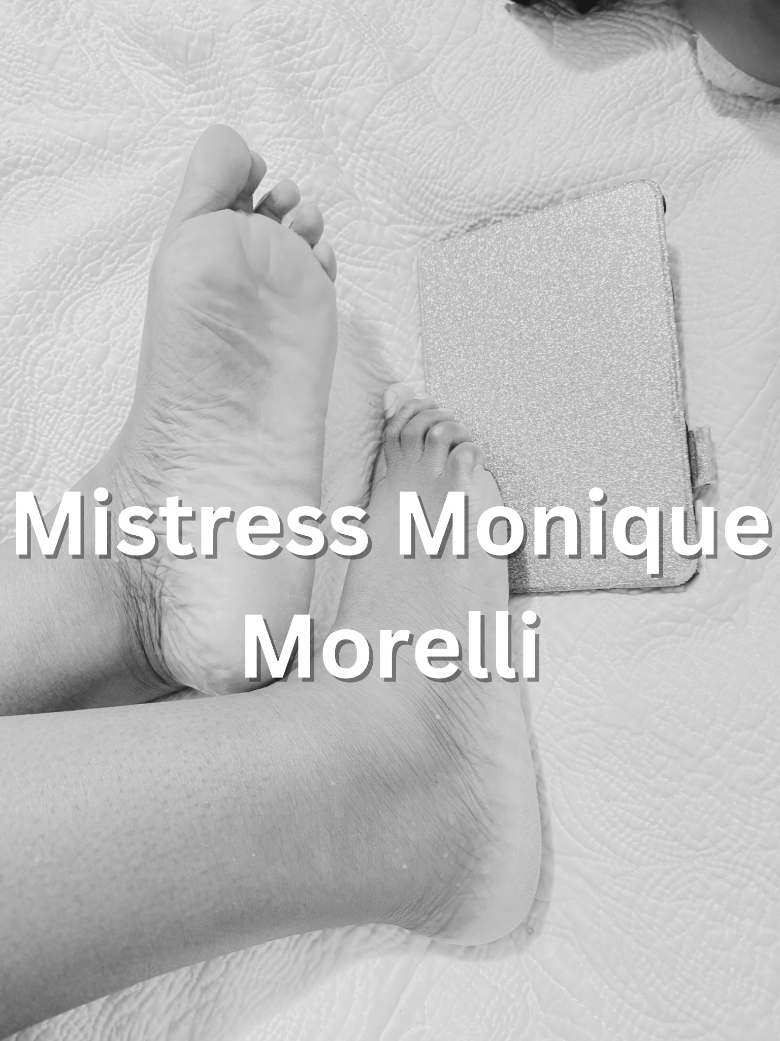 Size 14 Feet Next To An Ipad