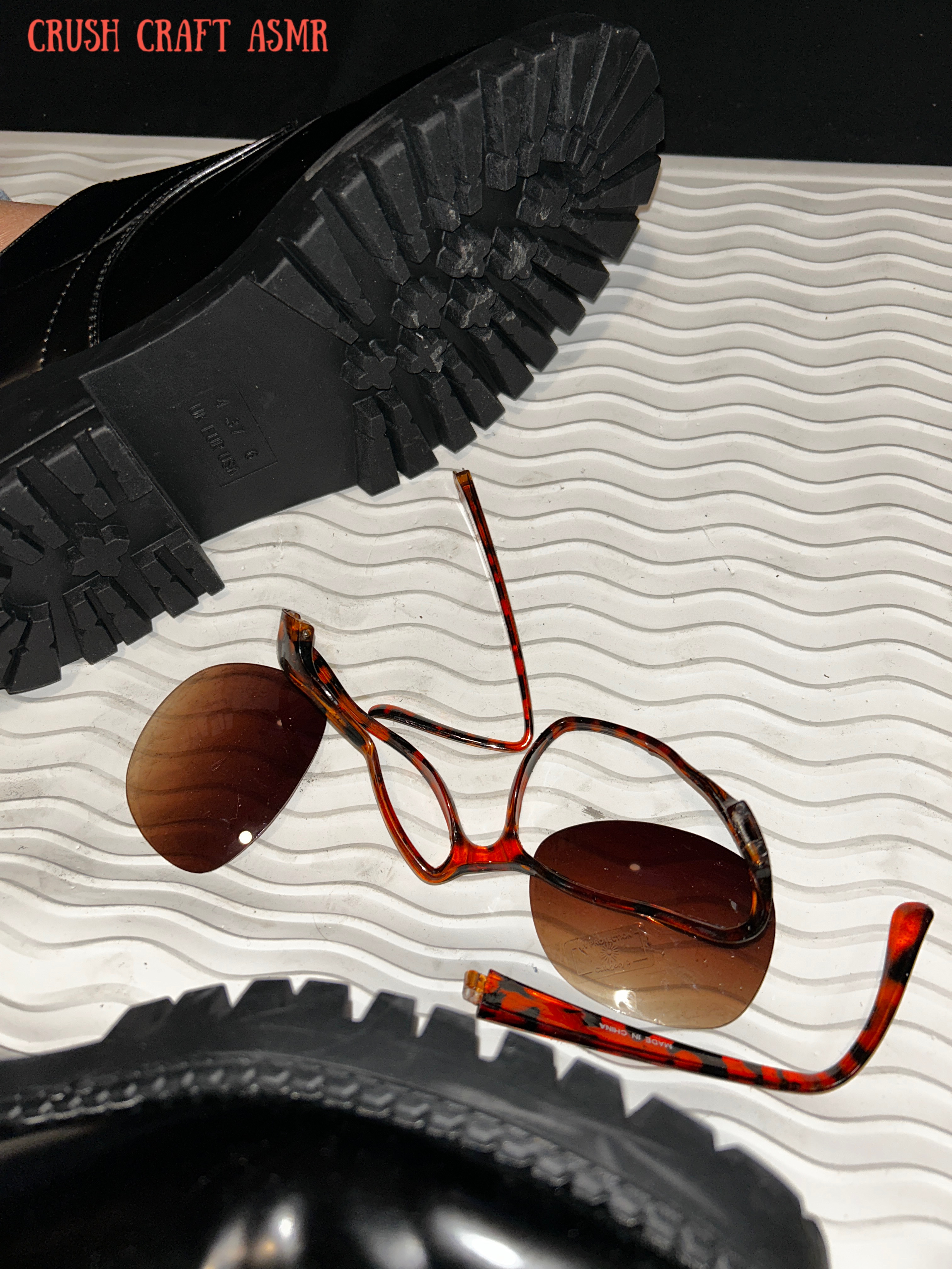 Crushed And Broken: Black Shoes vs Sunglasses