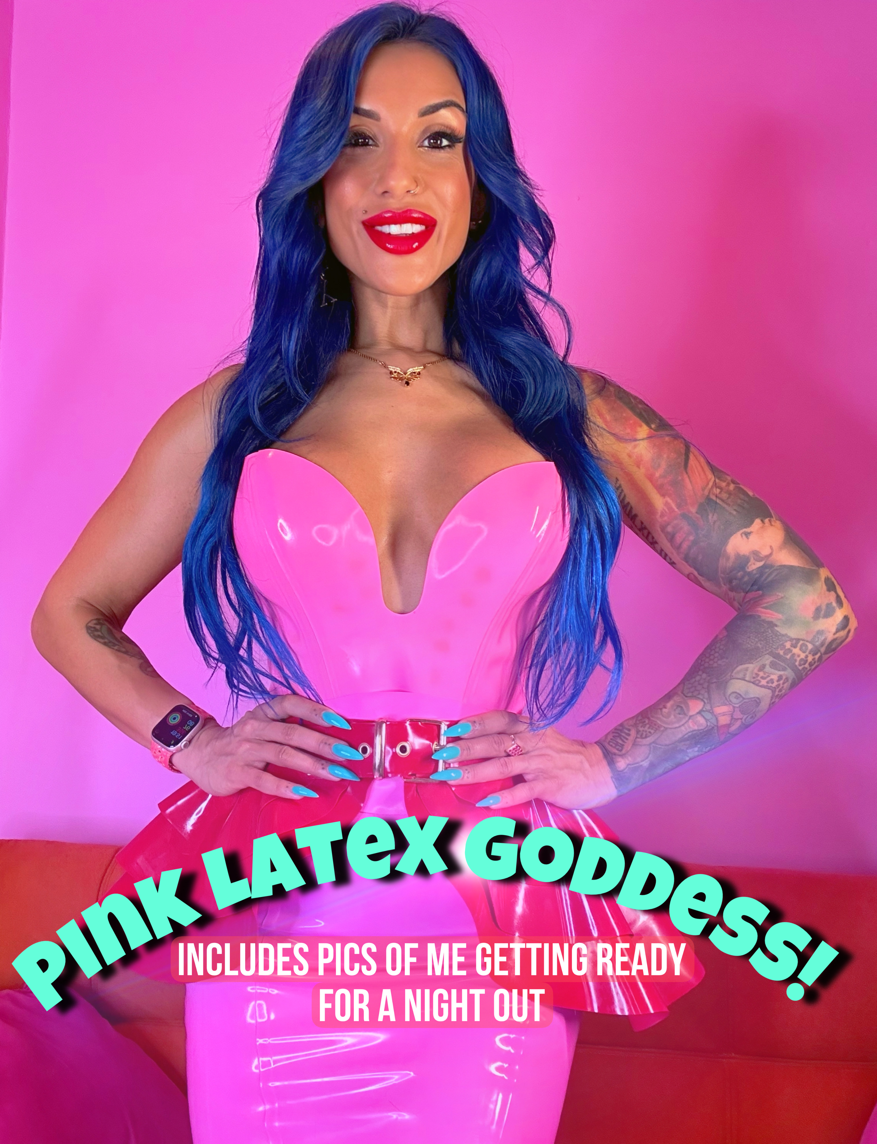Pink Latex Goddess