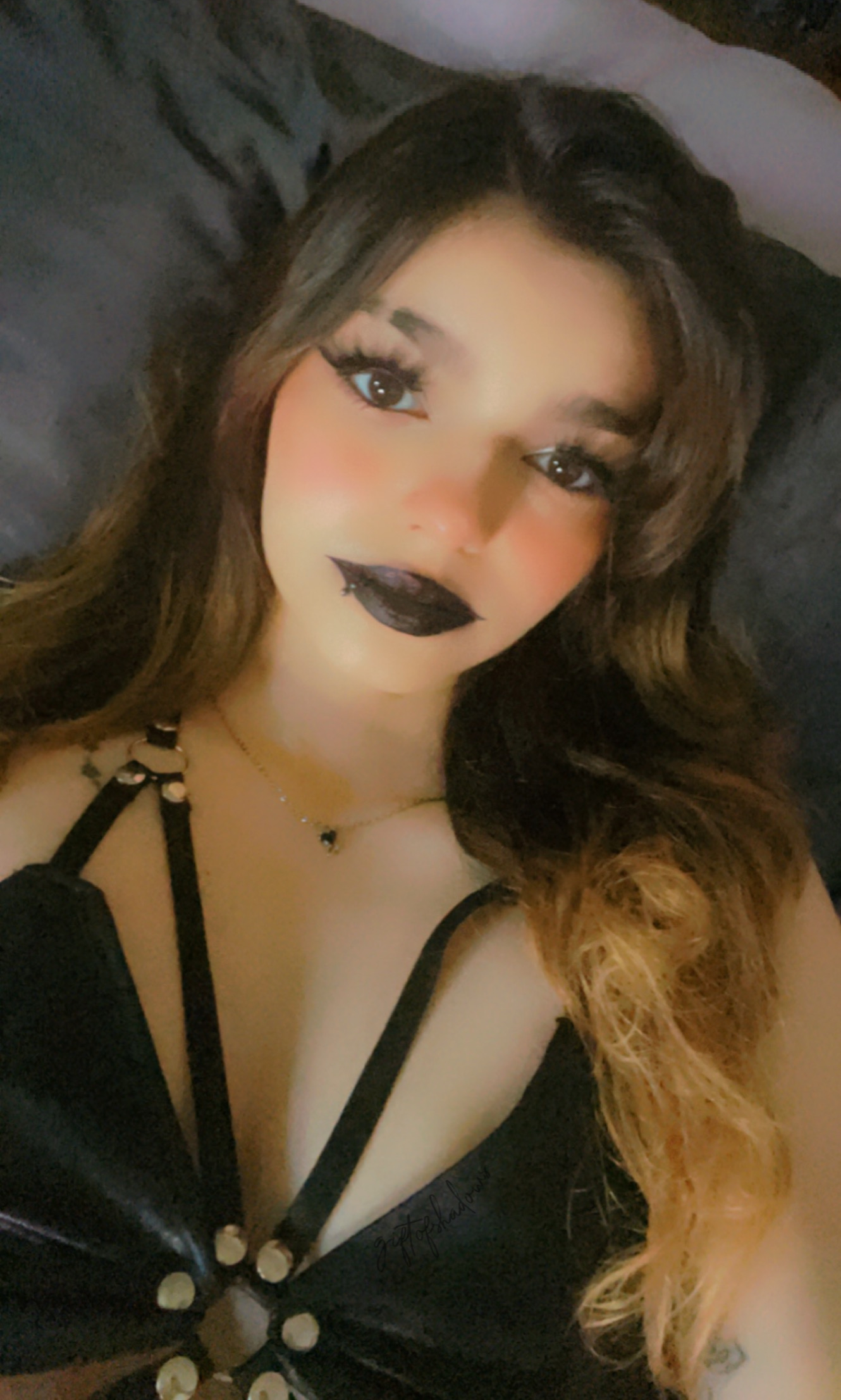 Goth Girl Leather Lingerie