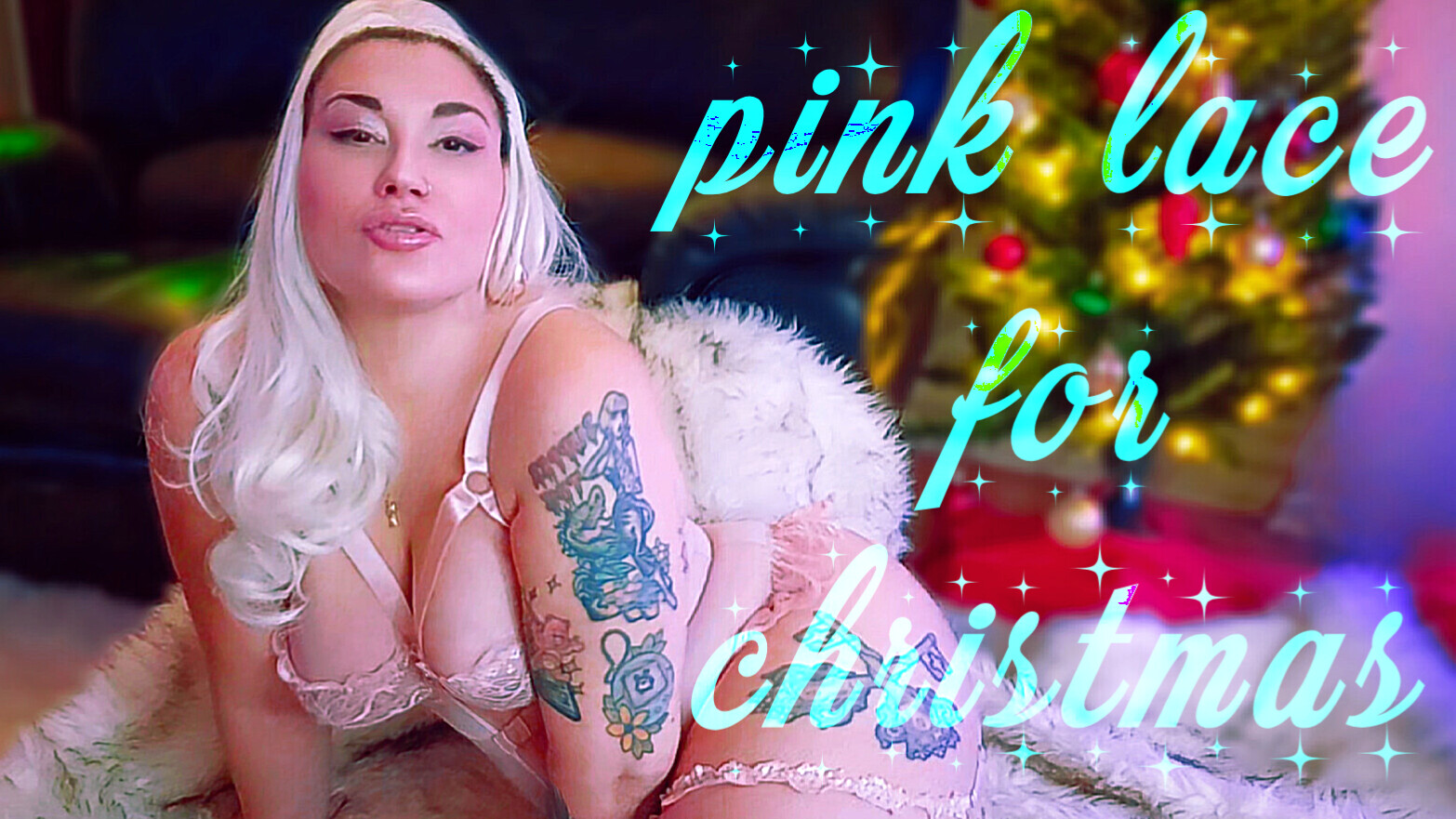 Pink Lace For Christmas: Sensual Ass Worship & Topless Spit Play | Femdom MILF Goddess Mz Dela Florez | 36 Photos