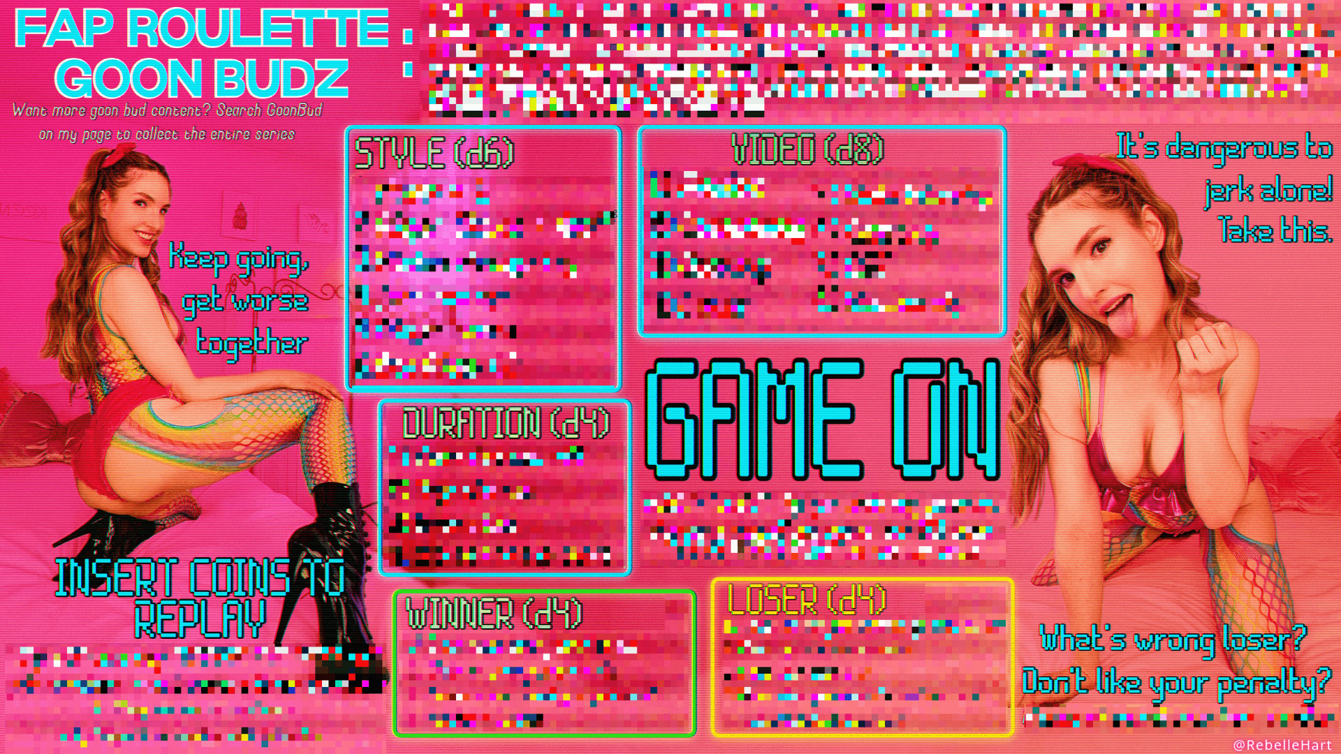 Fap Roulette: Goon Budz Edition- JOI Dice Game- Goonbud With Rebelle Hart Image